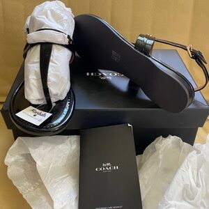 Coach Black Sandals